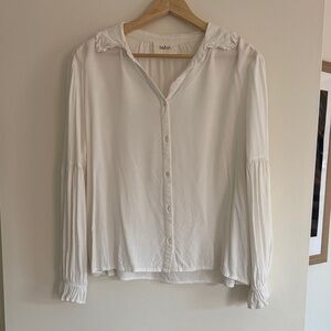 ba&sh Cream Button-Down Shirt